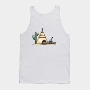 Indianer - Native American - Hundehütte - Doghouse - Tipi Tank Top